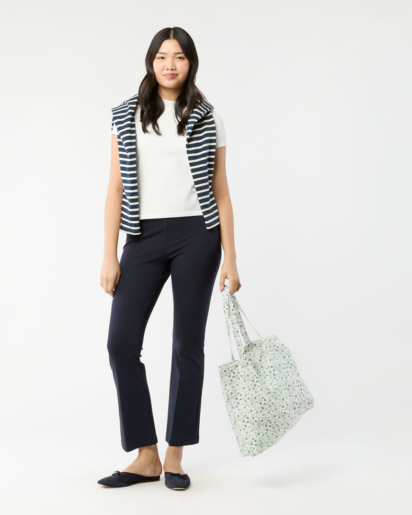 Sid Mashburn Reusable Tote Bag In Green Indigo Berry Liberty Fabric