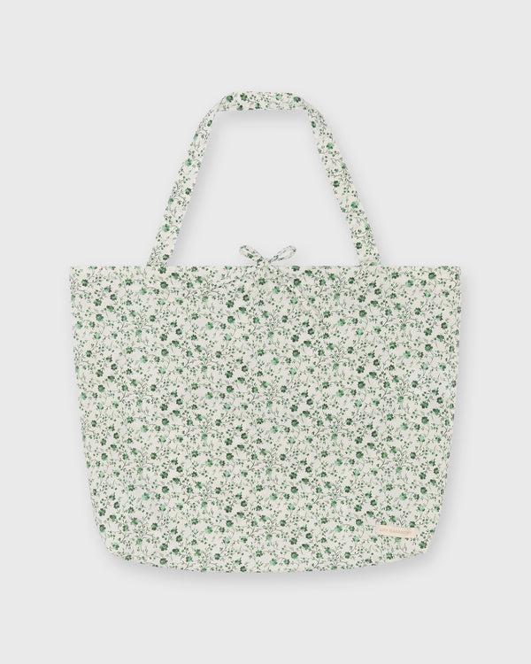 sid mashburn Reusable Tote Bag in Green Indigo Berry Liberty Fabric