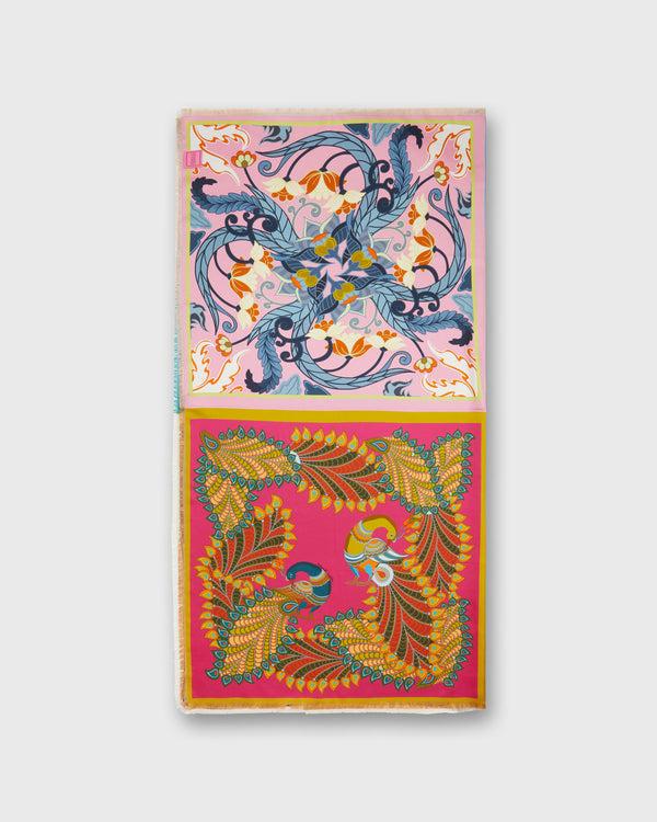 Sid Mashburn Reversible Four Square Scarf In Multi Print