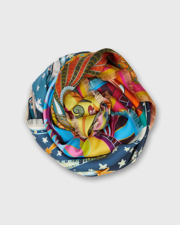 sid mashburn Reversible Four Square Scarf in Multi Print
