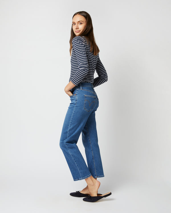 Sid Mashburn Ribcage Straight Ankle Jean In Summer Slide