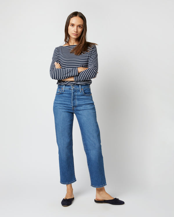 sid mashburn Ribcage Straight Ankle Jean in Summer Slide