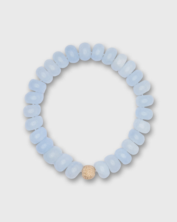 sid mashburn Semi Precious Beaded Bracelet in Blue Cloud Monochrome