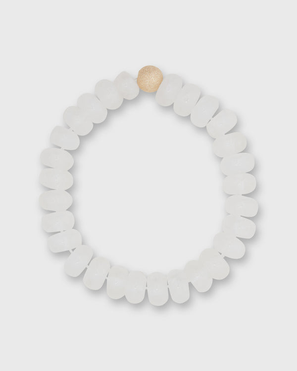 sid mashburn Semi Precious Beaded Bracelet in Clear Quartz Monochrome