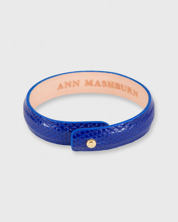 sid mashburn 0.5" Lizard Cuff Bracelet in Cobalt