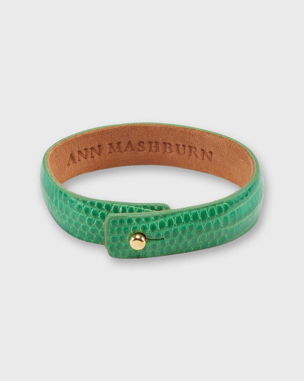 sid mashburn 0.5" Lizard Cuff Bracelet in Emerald