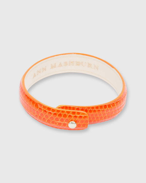 sid mashburn 0.5" Lizard Cuff Bracelet in Mandarin