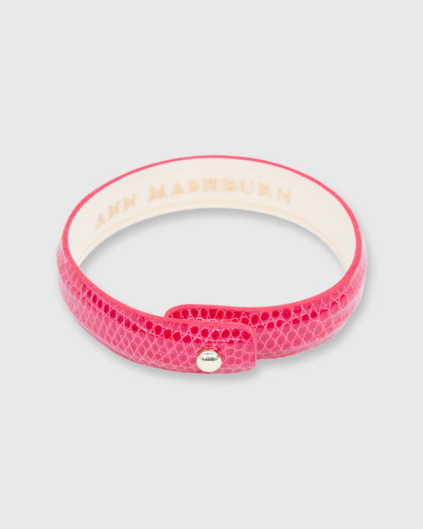 sid mashburn 0.5" Lizard Cuff Bracelet in Red