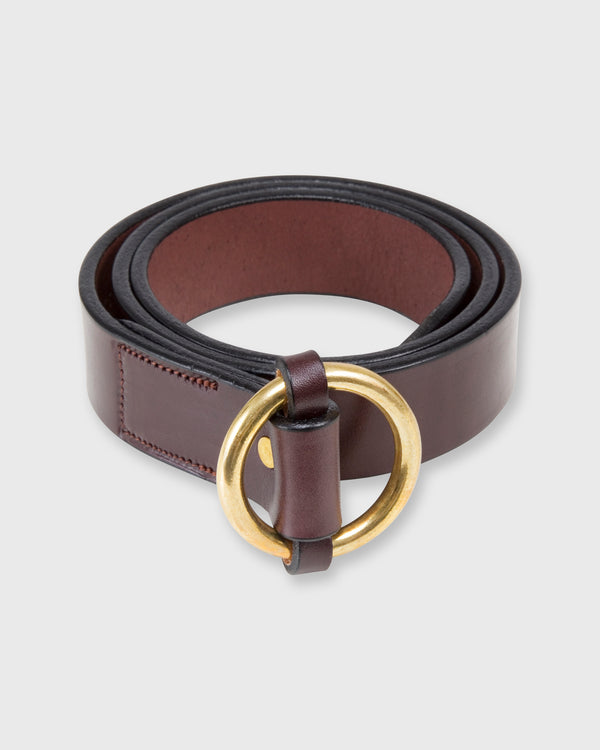 sid mashburn 1.25" O-Ring Belt in Havana Bridle