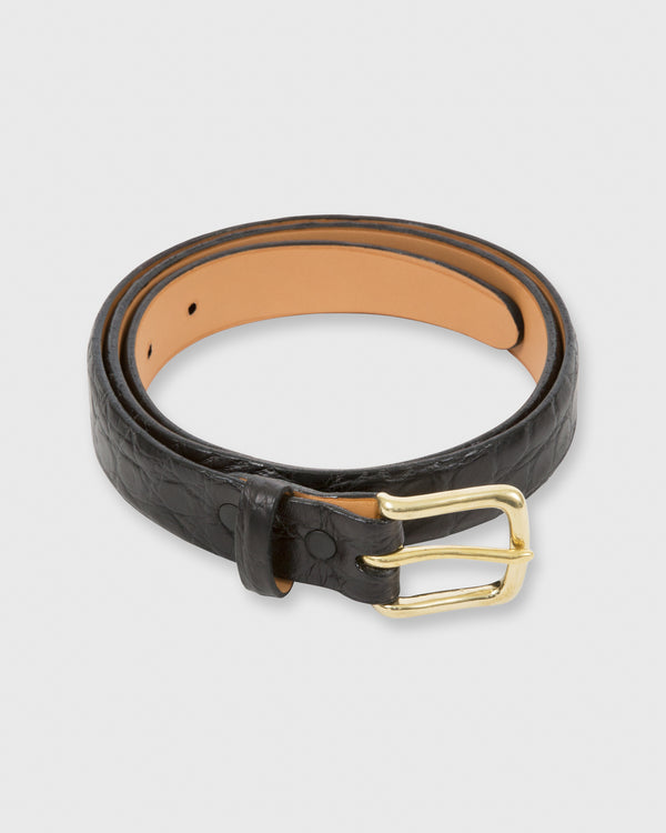 sid mashburn 1" Belt in Black Matte Alligator