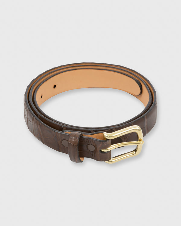 sid mashburn 1" Belt in Chocolate Matte Alligator