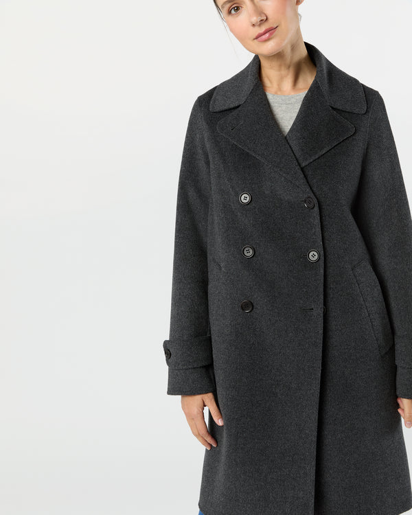 Sid Mashburn 752 Mod Coat In Charcoal