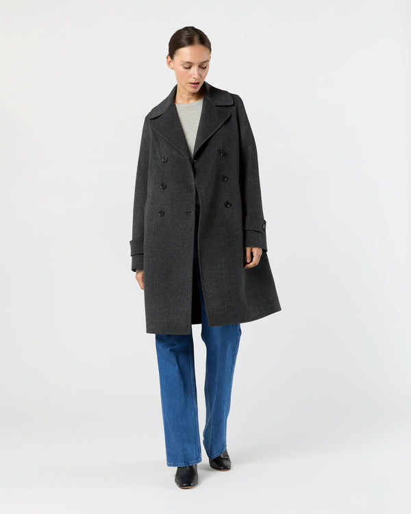 Sid Mashburn 752 Mod Coat In Charcoal