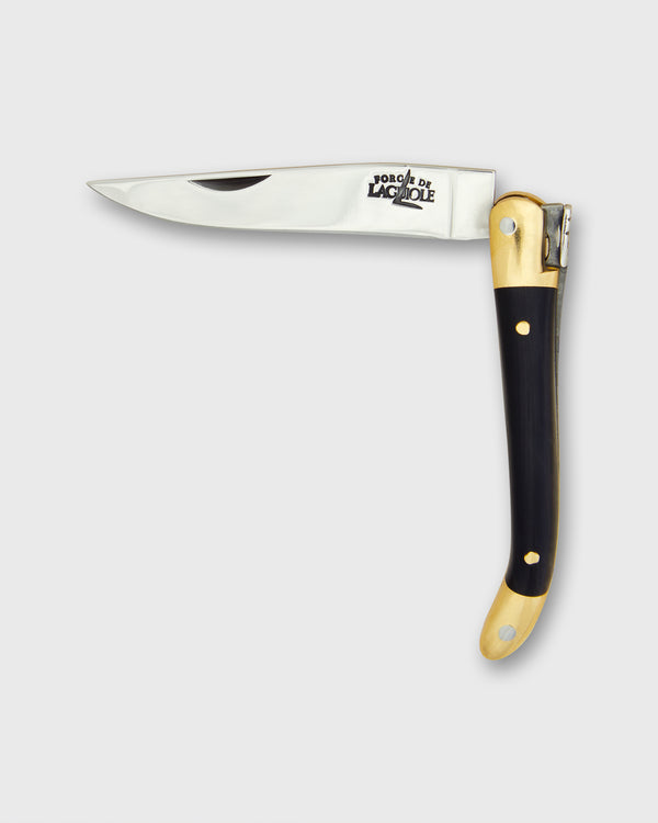 Sid Mashburn 7cm Pocket Knife In Dark Horn