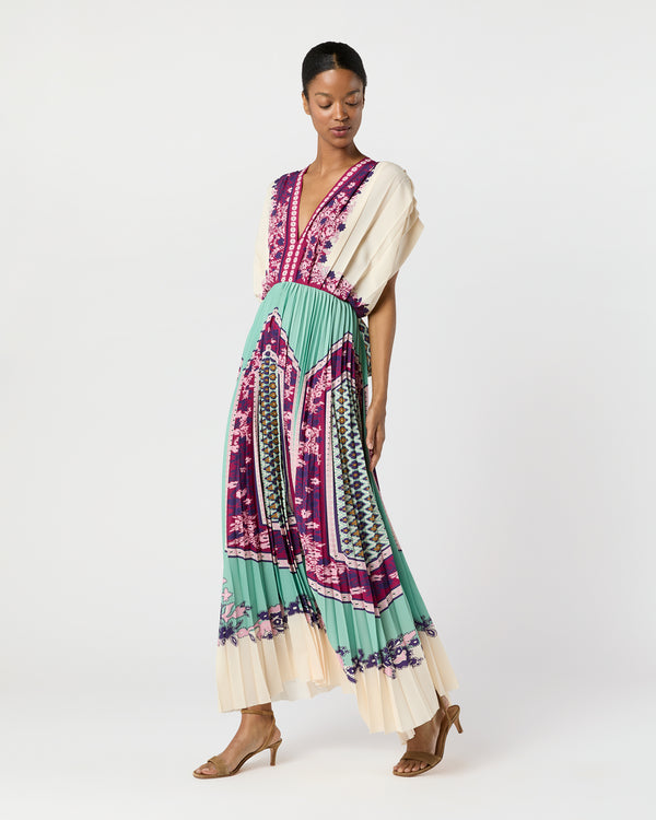 Sid Mashburn Accordion Dress In Regalia