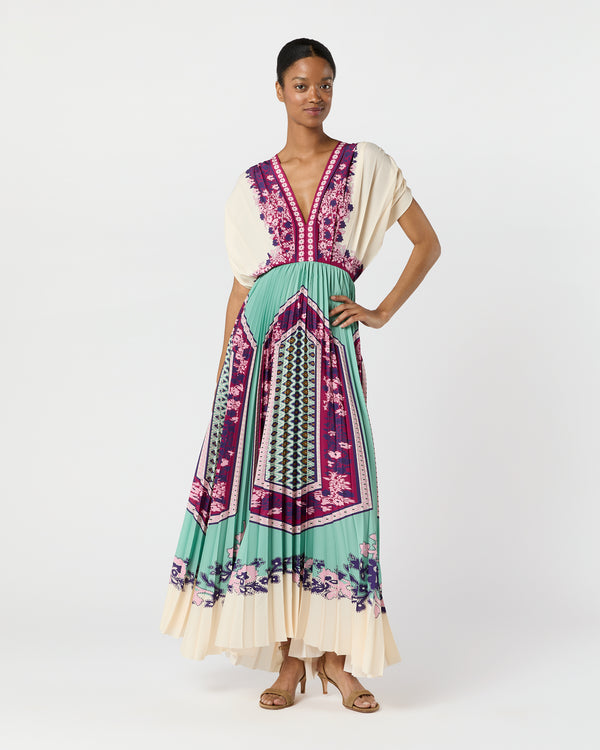 sid mashburn Accordion Dress in Regalia
