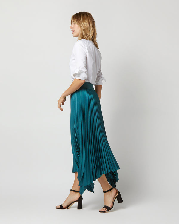 Sid Mashburn Ade Skirt In Dark Teal