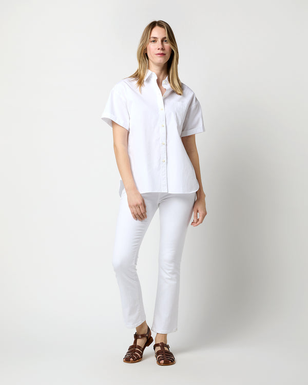 Sid Mashburn Agnes Shirt In White Poplin