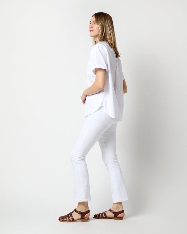 Sid Mashburn Agnes Shirt In White Poplin