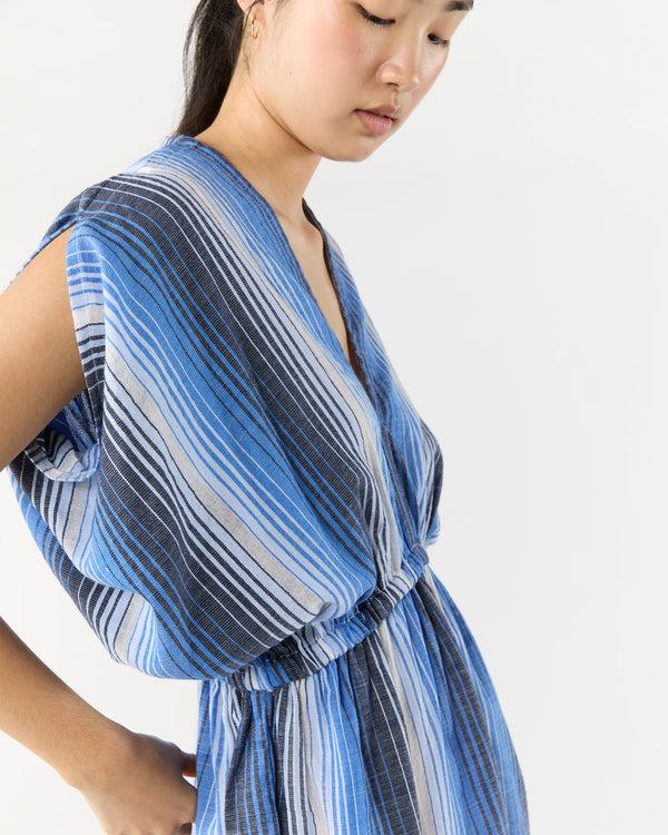 Sid Mashburn Alem Plunge Dress In Feven Blue