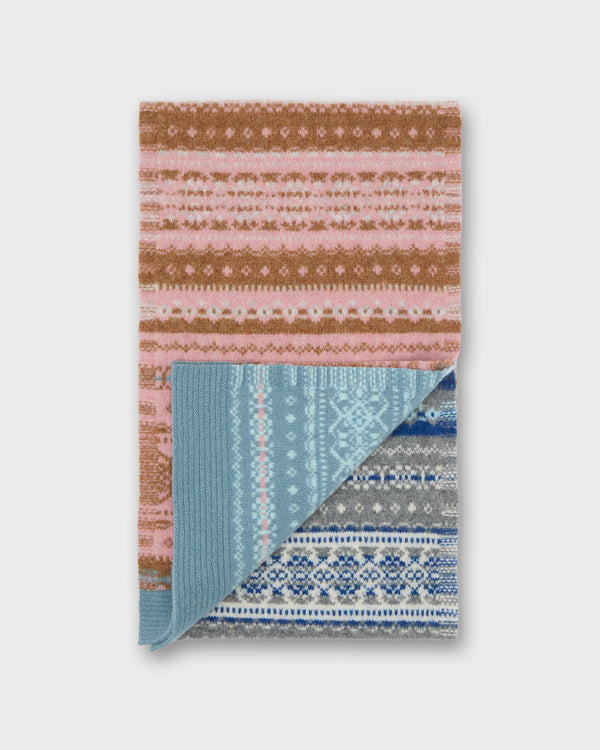 Sid Mashburn Alloa Fairisle Scarf In Dew