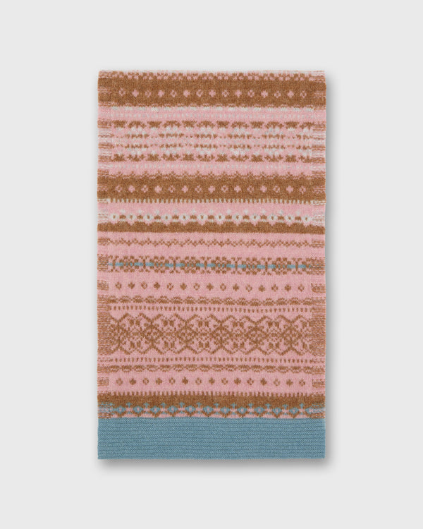 Sid Mashburn Alloa Fairisle Scarf In Dew