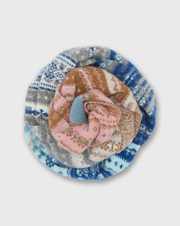 sid mashburn Alloa Fairisle Scarf in Dew