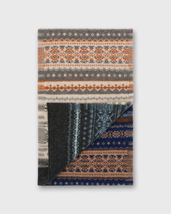 Sid Mashburn Alloa Fairisle Scarf In Winter