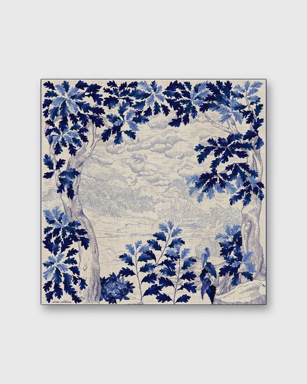 Sid Mashburn Amboise Square Scarf In Blue