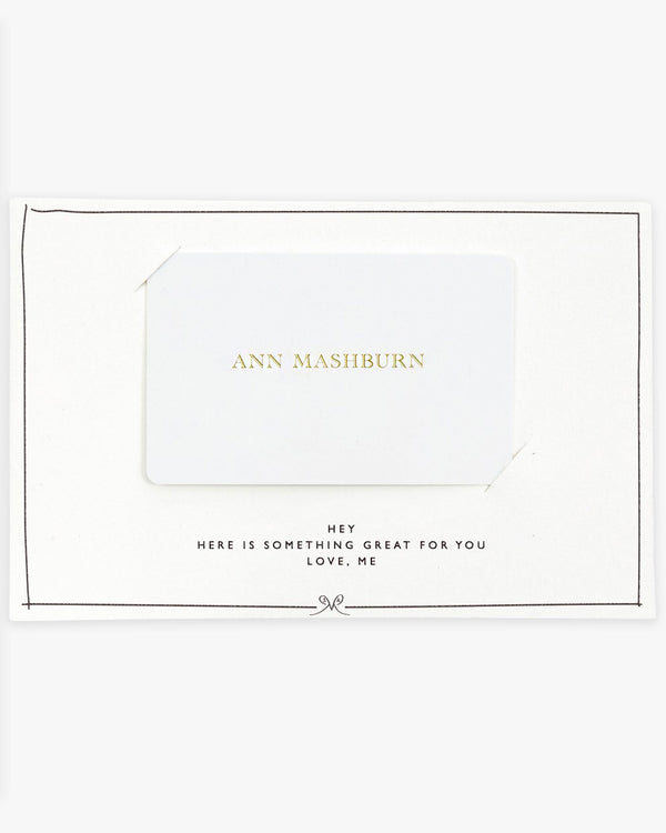 sid mashburn Ann Mashburn Gift Card