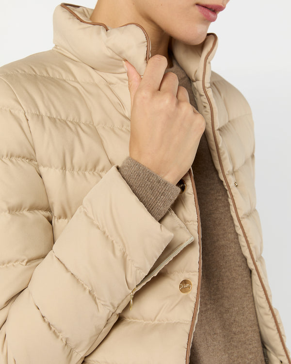 Sid Mashburn Arendelle Short Jacket In Beige