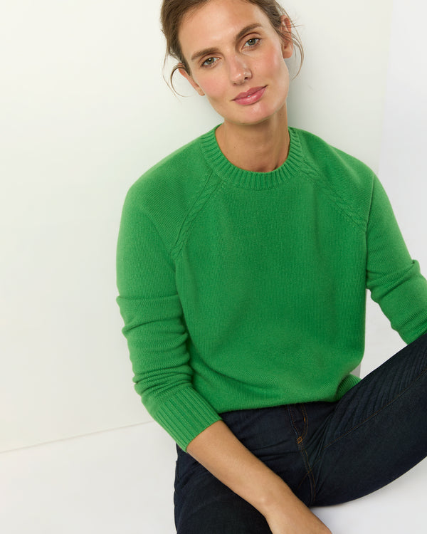 Sid Mashburn Aria Sweater In Avocado Cashmere