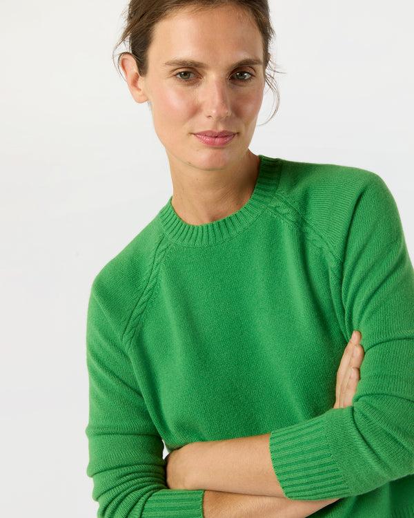 Sid Mashburn Aria Sweater In Avocado Cashmere