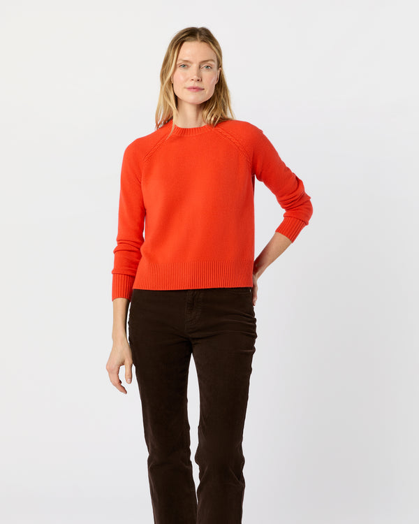 sid mashburn Aria Sweater in Flame Cashmere