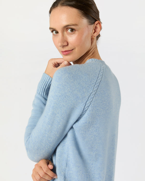Sid Mashburn Aria Sweater In Heather Sky Cashmere
