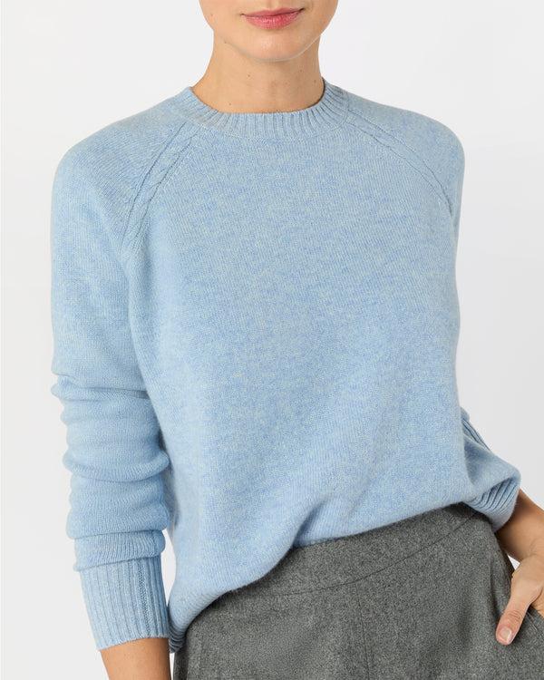 Sid Mashburn Aria Sweater In Heather Sky Cashmere