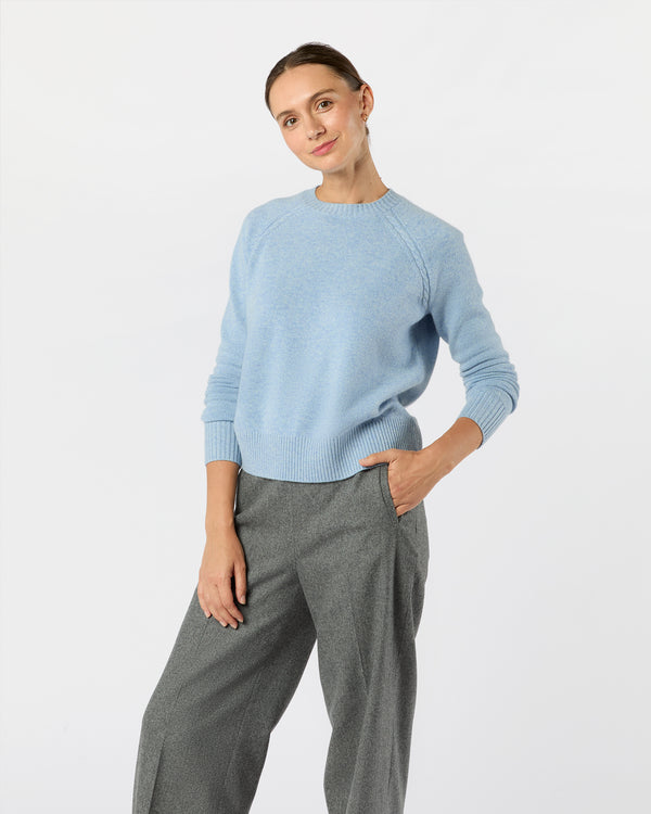 sid mashburn Aria Sweater in Heather Sky Cashmere