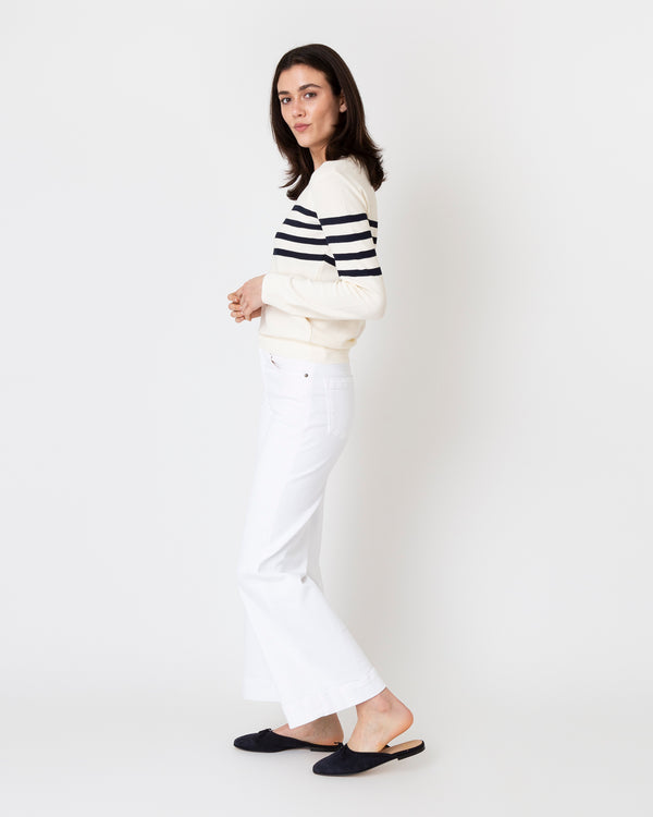 Sid Mashburn Ariane Sweater In Ecru