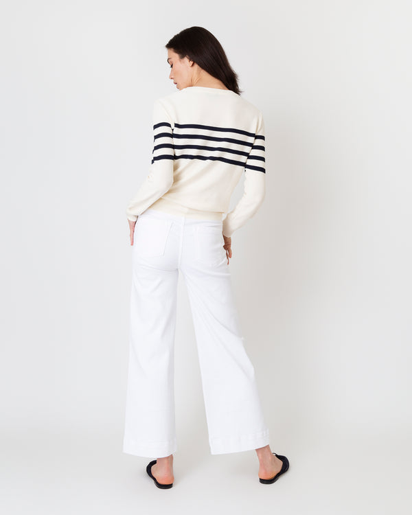 Sid Mashburn Ariane Sweater In Ecru