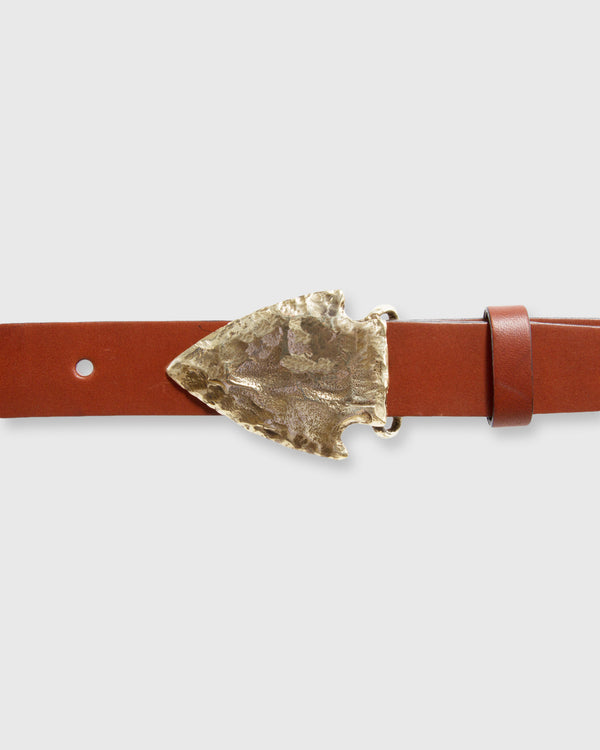 Sid Mashburn Arrowhead Belt Buckle In Brass