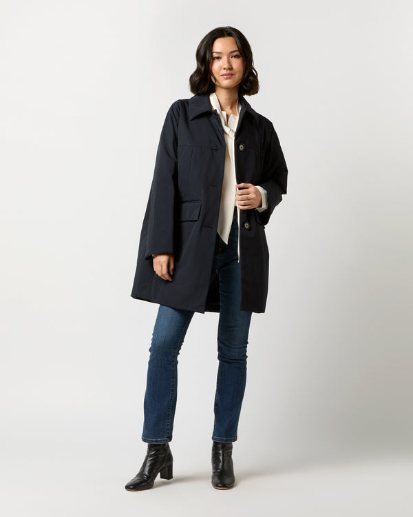 Sid Mashburn Aveline Coat In Navy Blue