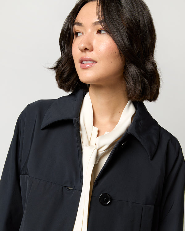 Sid Mashburn Aveline Coat In Navy Blue