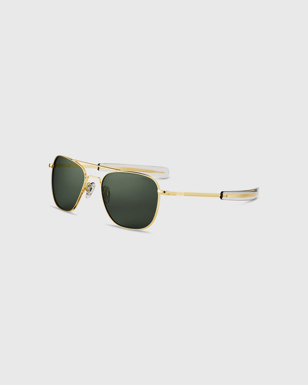 Sid Mashburn Aviator Sunglasses In 23K Gold/AGX