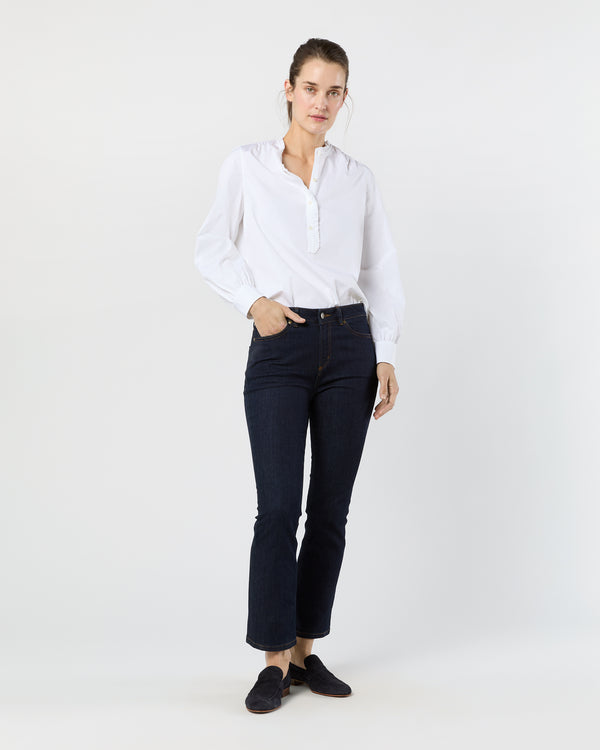 Sid Mashburn Becca Shirt In White Poplin
