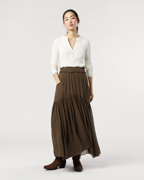 sid mashburn Besma Skirt in Khaki