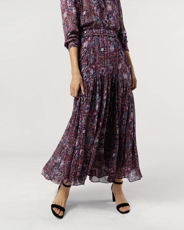Sid Mashburn Besma Skirt In Plum