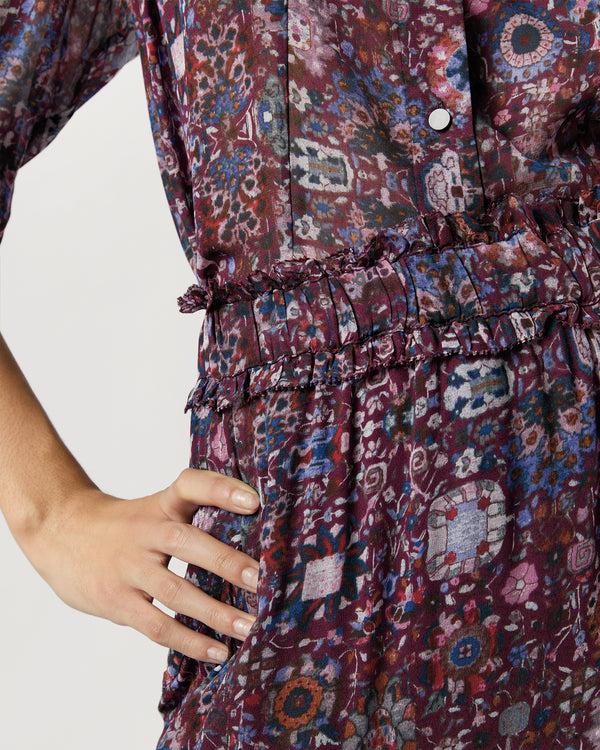 Sid Mashburn Besma Skirt In Plum