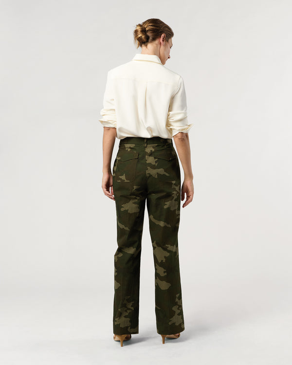 Sid Mashburn Billie Pant In Camo Cotton/Nylon