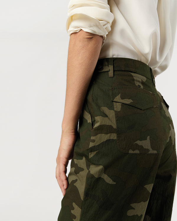 Sid Mashburn Billie Pant In Camo Cotton/Nylon