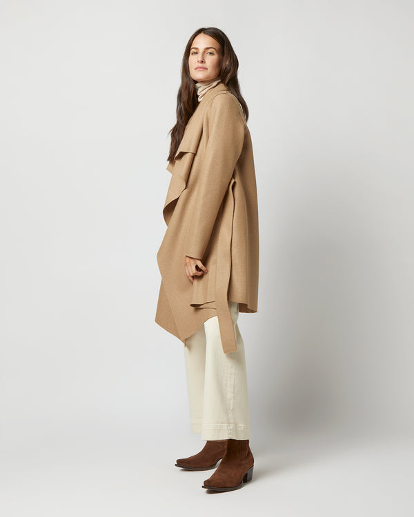 Sid Mashburn Blanket Coat In Tan